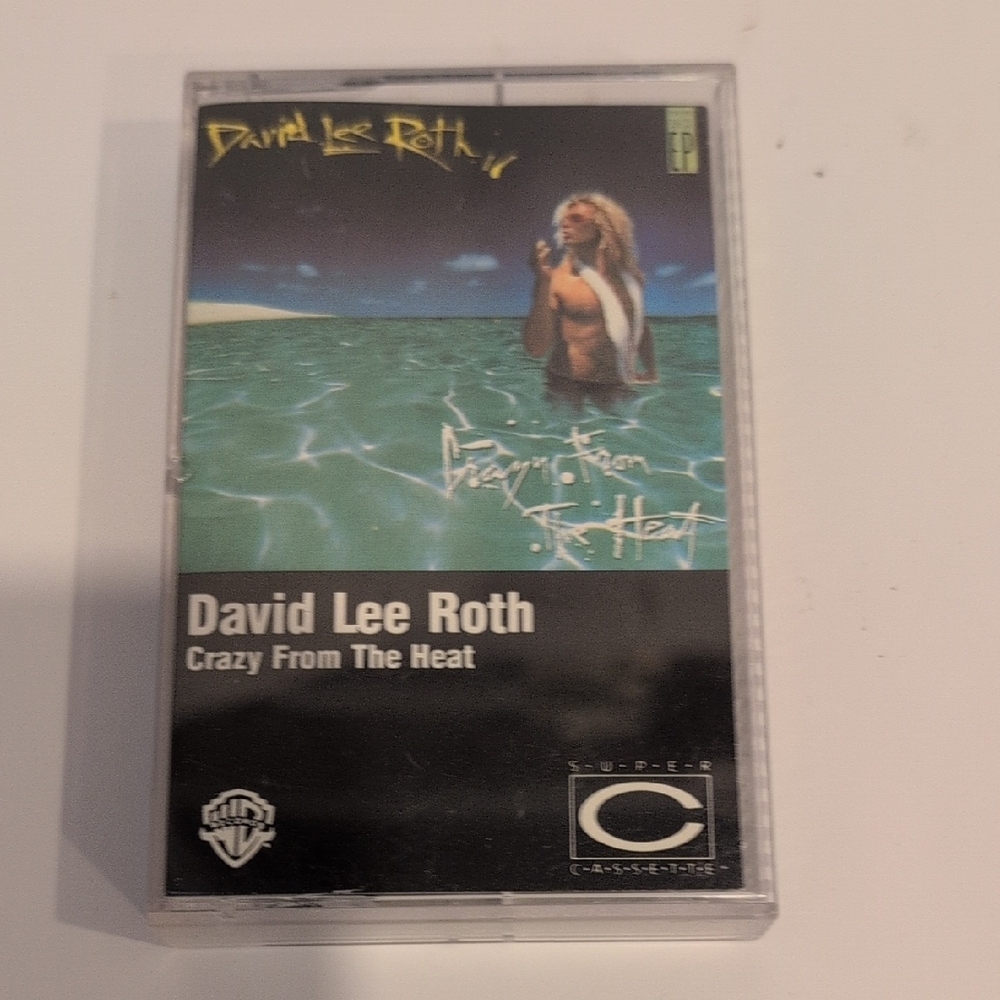 3/$25 David Lee Roth "Crazy From The Heat" Cassette Tape - Black/Green Cover